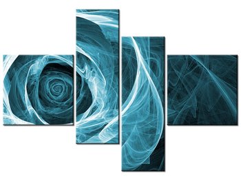 Obraz Mrożona róża dymna, 4 elementy, 130x90 cm - Oobrazy