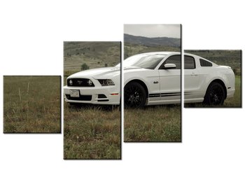 Obraz Mustang GT V8 - Brett Levin, 4 elementy, 160x90 cm - Oobrazy
