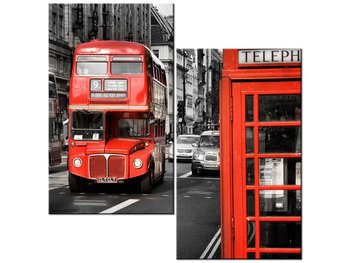 Obraz, Na londyńskiej ulicy, 2 elementy, 60x60 cm - Oobrazy
