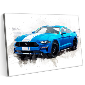 Obraz na płótnie 100x70 Ford Mustang Tor Sport Samochód Shelby - Printonia