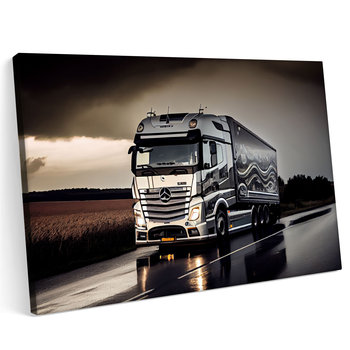 Obraz na płótnie 100x70cm Mercedes Actros Samochód Cieżarowy TIR LKW - Printonia