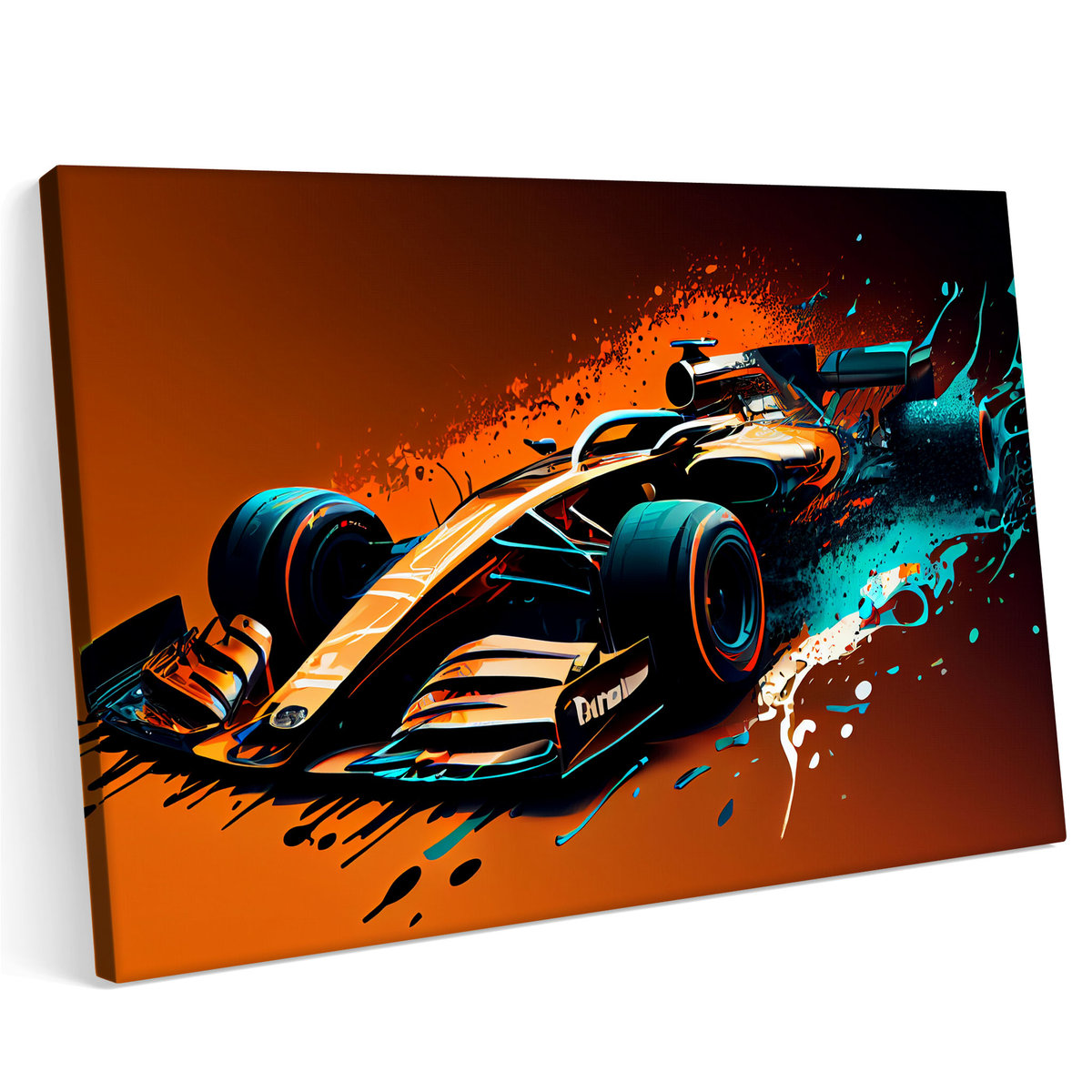 Obraz na płótnie 120x80cm F1 ilustracje bolid Formuła 1 Grafika ...