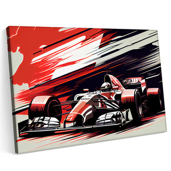 Obraz na płótnie 120x80cm F1 ilustracje bolid Formuła 1 Grafika - Printonia