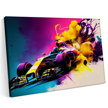 Obraz na płótnie 140x100cm F1 Red Bull Styl Grafiki Bolid Formuła 1 - Printonia