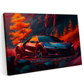 Obraz na płótnie 140x100cm Honda NSX Sport Teren Tuning - Printonia