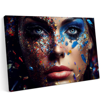 Obraz na płótnie 140x100cm Kosmetyka Makeup Wizaż Makijaż - Printonia