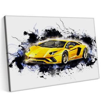 Obraz na płótnie 70x50 Lamborghini Aventador Lambo Lambordżini - Printonia
