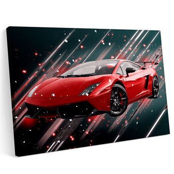 Obraz na płótnie 70x50 Lamborghini Aventador Sport Samochód Czerwony - Printonia