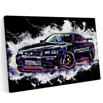 Obraz na płótnie 70x50 Nissan Skyline GT R Tor Sport - Printonia