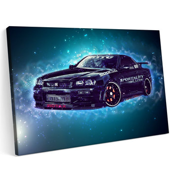 Obraz na płótnie 70x50 Nissan Skyline GT R Tor Sport - Printonia