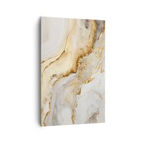 Obraz na płótnie - Abstrakcja: piękno i dobro - 80x120cm - Marmur Glamour Elegancki - Nowoczesny obraz na ścianę do salonu do sypialni ARTTOR