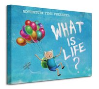 Obraz na płótnie Adventure Time What is Life na ścianę do pokoju dziecka 40x30 cm Adventure Time