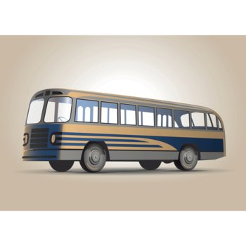 Obraz na płótnie: Autobus, 50x70 cm - Art-Canvas