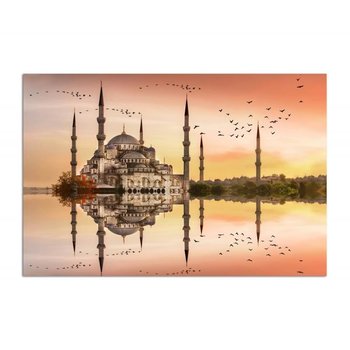 Obraz na płótnie, Błękitny meczet, 70x50 cm - Caro