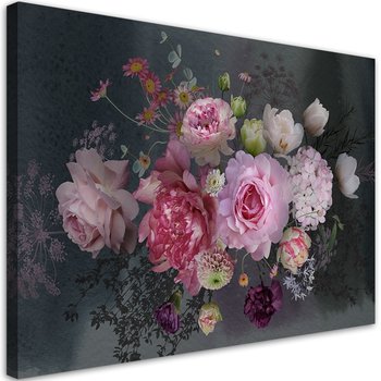 Obraz na płótnie, Bukiet kwiatów vintage - 100x70 - Inny producent
