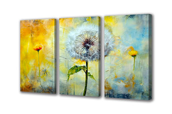 Obraz na płótnie canvas dmuchawce kwiaty pastel j 150x110 cm - Obraz na płótnie