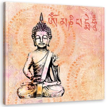 Obraz na płótnie Canvas FEEBY, Budda i mantra, 80x80 cm - Feeby