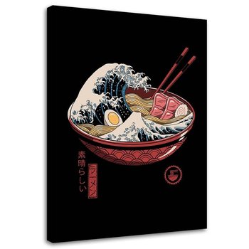Obraz na płótnie Canvas FEEBY, Japońska zupa abstrakcja, 50x70 cm - Feeby