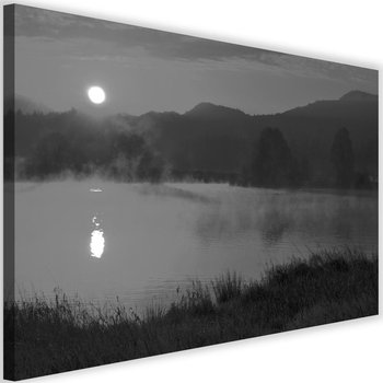 Obraz na płótnie Canvas FEEBY, Jezioro we mgle, 90x60 cm - Caro