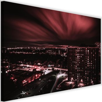 Obraz na płótnie Canvas FEEBY, Miasto w czerwonych światłach, 90x60 cm - Caro