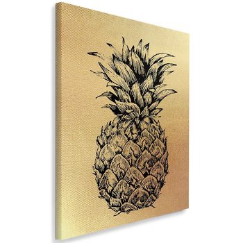 Obraz na płótnie Canvas FEEBY, Narysowany ananas, 40x60 cm - Caro