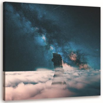 Obraz na płótnie Canvas FEEBY, Noc w chmurach, 80x80 cm - Feeby