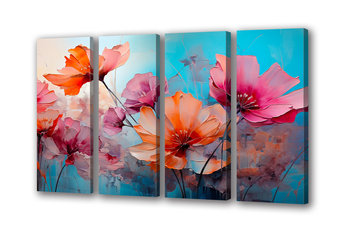 Obraz na płótnie canvas kwiaty róż pastel k 201x140cm - Obraz na płótnie