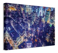 Obraz na płótnie Centrum Miasta z lotu ptaka Obrazy na ścianę 40x30 cm Nice Wall