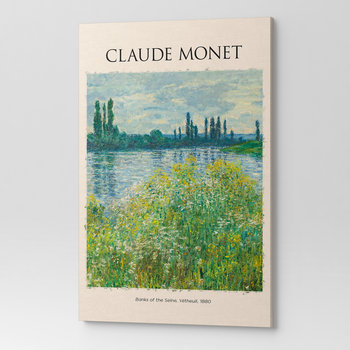 Obraz Na Płótnie Claude Monet Brzegi Sekwany Rep00041 50X70 - Wave Print
