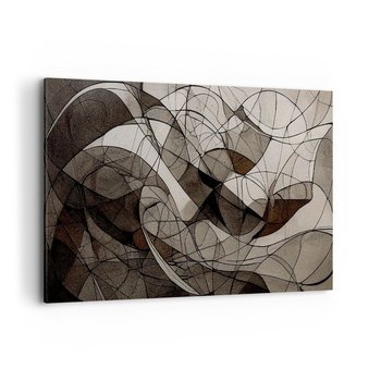 Obraz na płótnie - Cyrkulacja barw ziemi - 120x80cm - Sztuka Współczesny Kredka - Nowoczesny obraz na ścianę do salonu do sypialni ARTTOR - ARTTOR