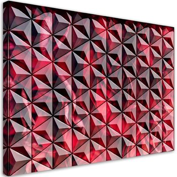 Obraz na płótnie, Czerwona geometria - 90x60 - Inny producent