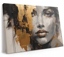 Obraz Na Płótnie do Salonu na ścianę 120x80cm Portret kobiety abstrakcja