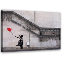 Obraz na płótnie FEEBY, Banksy Dziewczynka z Balonikiem 90x60
