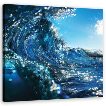 Obraz na płótnie FEEBY, Błękitne Morze Fala 30x30 - Feeby