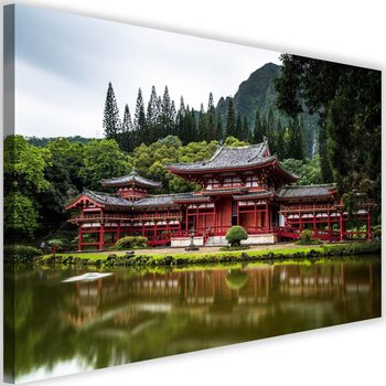 Obraz na płótnie FEEBY, Japonia Świątynia Ogród 90x60 - Caro