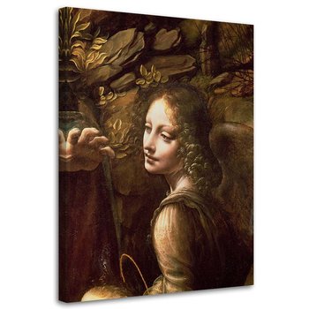 Obraz na płótnie FEEBY, Madonna w Grocie - Da Vinci reprodukcja 80x120 - Feeby