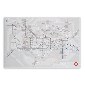 Obraz na płótnie FEEBY, Metro Plan Londyn Miasto 60x40 - Feeby