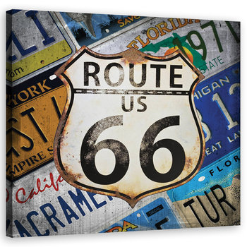 Obraz na płótnie FEEBY, MŁODZIEŻOWEGO Route 66 USA 30x30 - Feeby