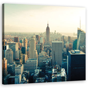 Obraz na płótnie FEEBY, Nowy Jork Wieżowce Miasto 80x80 - Feeby