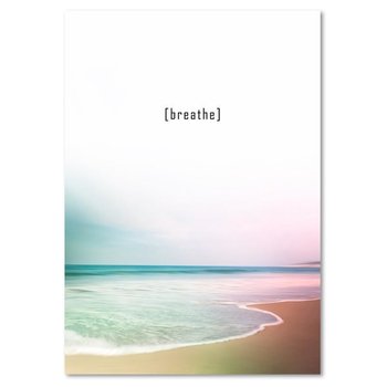 Obraz na płótnie FEEBY, Plaża Morze Kolorowy 60x80 - Caro