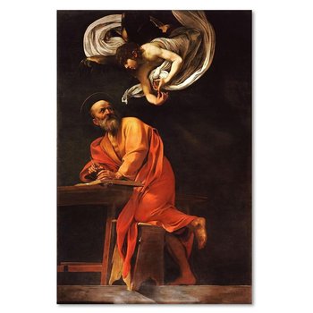 Obraz na płótnie FEEBY, REPRODUKCJA Św.Mateusz i Anioł - Caravaggio 70x100 - Feeby