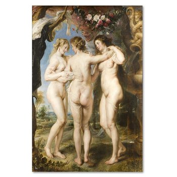 Obraz na płótnie FEEBY, REPRODUKCJA The Three Graces Rubens 70x100 - Feeby