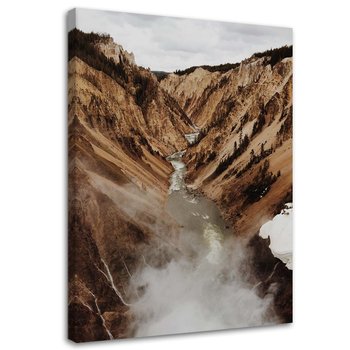 Obraz na płótnie FEEBY, Rzeka w górach 80x120 - Feeby
