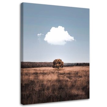 Obraz na płótnie FEEBY, Samotne drzewo i chmury 80x120 - Feeby