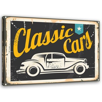 Obraz na płótnie FEEBY, Szyld Retro Cars 60x40 - Caro