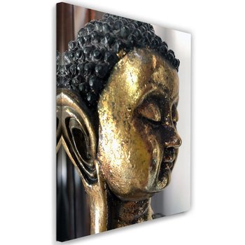 Obraz na płótnie FEEBY, Złoty Buddha Zen Spa 80x120 - Caro