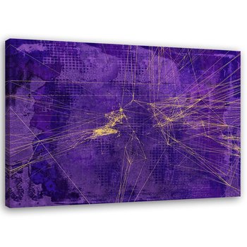 Obraz na płótnie: Fioletowa abstrakcja 2, 70x100 cm - Feeby