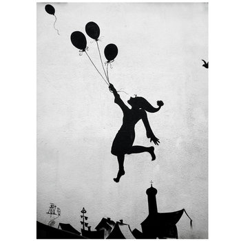 Obraz na płótnie Flying Balloon Girl 50x70 - Legendarte