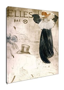 Obraz na płótnie, GALERIA PLAKATU, Elles (portfolio cover), Henri de Toulouse-Lautrec, 70x100 cm - Galeria Plakatu