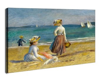 Obraz na płótnie, GALERIA PLAKATU, Figures on the Beach, Auguste Renoir, 100x70 cm - Galeria Plakatu